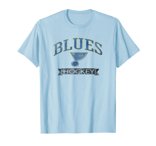 St. Louis Blues Vintage Hockey Gray Officially Licensed T-Shirt