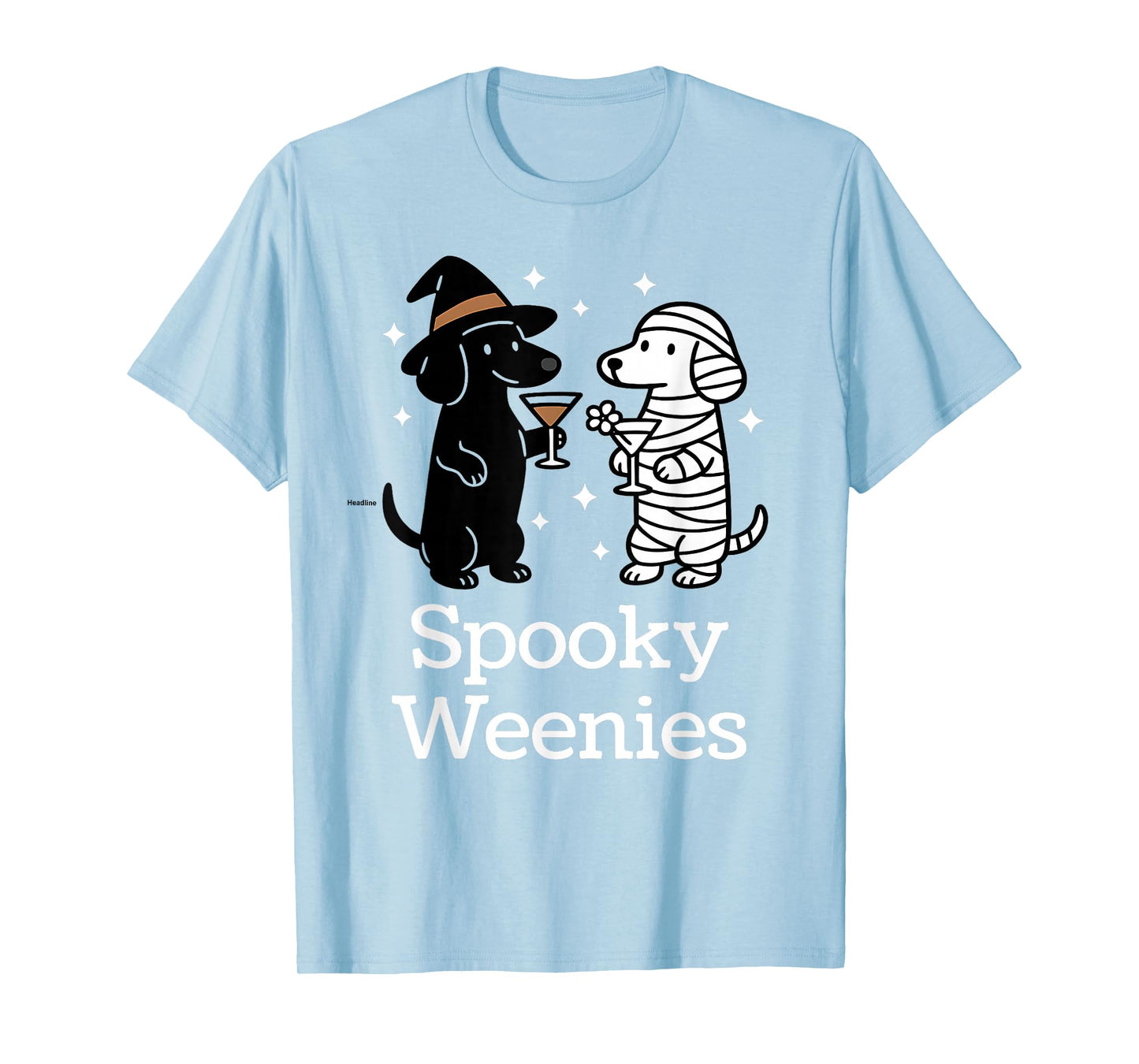 Spooky Weenies Dachshund Funny Halloween Dogs Costume Fun T-Shirt
