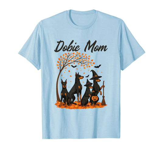 Dobie Mom Halloween Costume Fall Doberman Design for Women T-Shirt