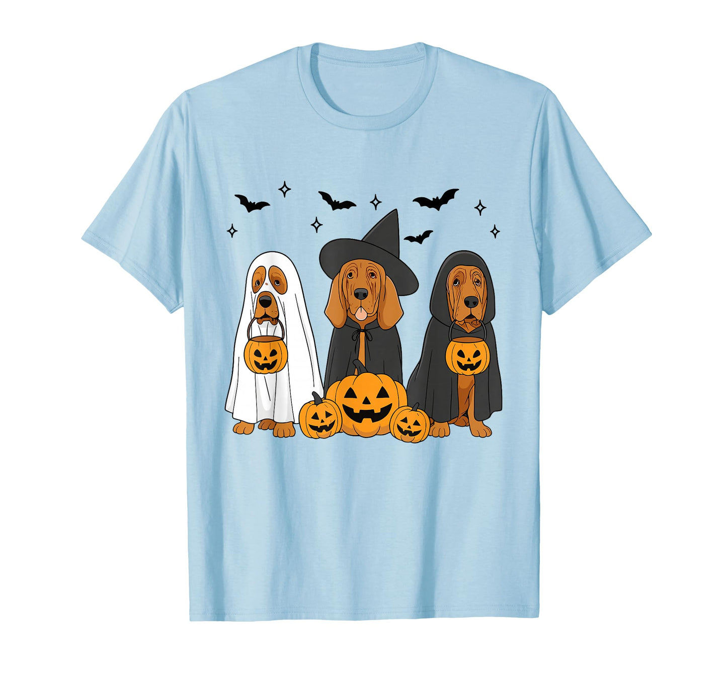 Witch Bloodhound Halloween Bloodhound Dog Mom Dog Lover T-Shirt