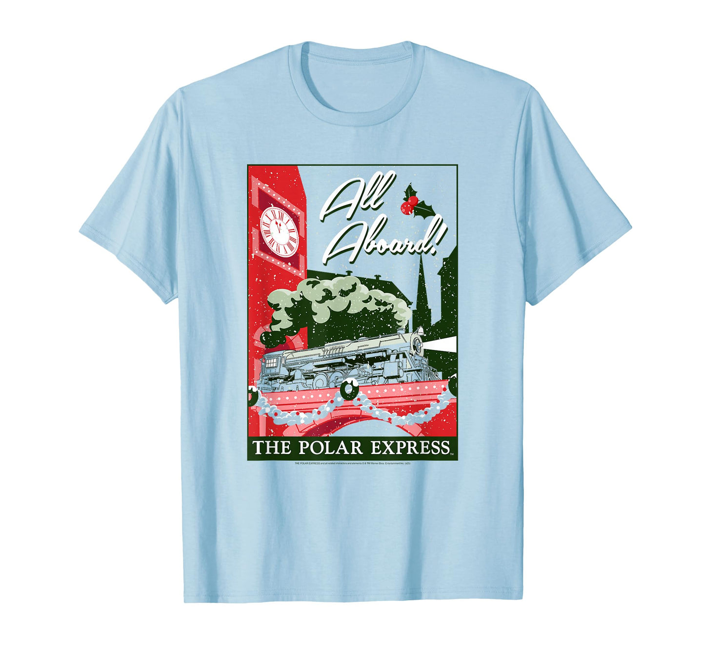 Polar Express Vintage Postcard Retro Christmas Holiday T-Shirt