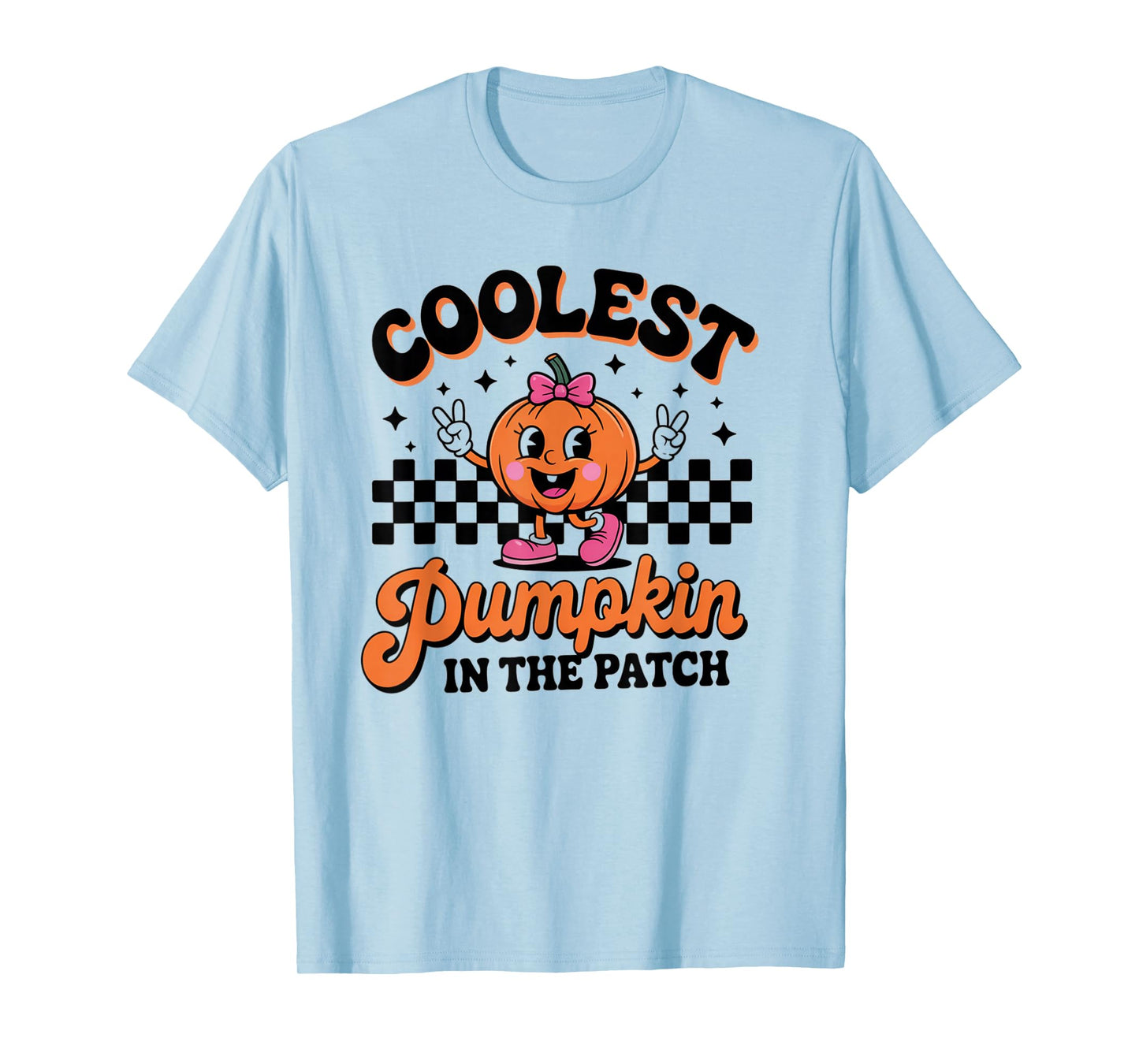 Groovy Coolest Pumpkin in The Patch Halloween for Kids Boys T-Shirt
