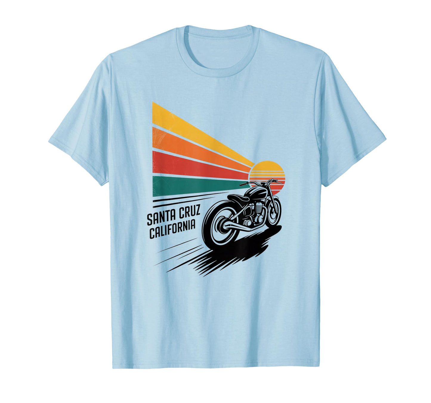 Vintage Motorcycle Outfit | Santa Cruz Retro Bike T-Shirt