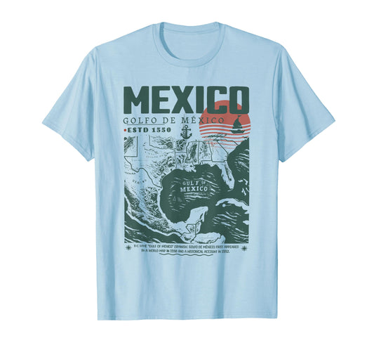 Gulf of Mexico 1550 Historic Map T-Shirt