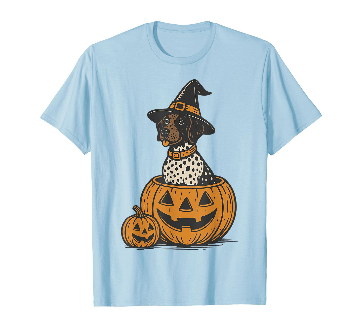 Weiner Dog Witch Happy Halloweenie Cute Halloween Dachshund T-Shirt