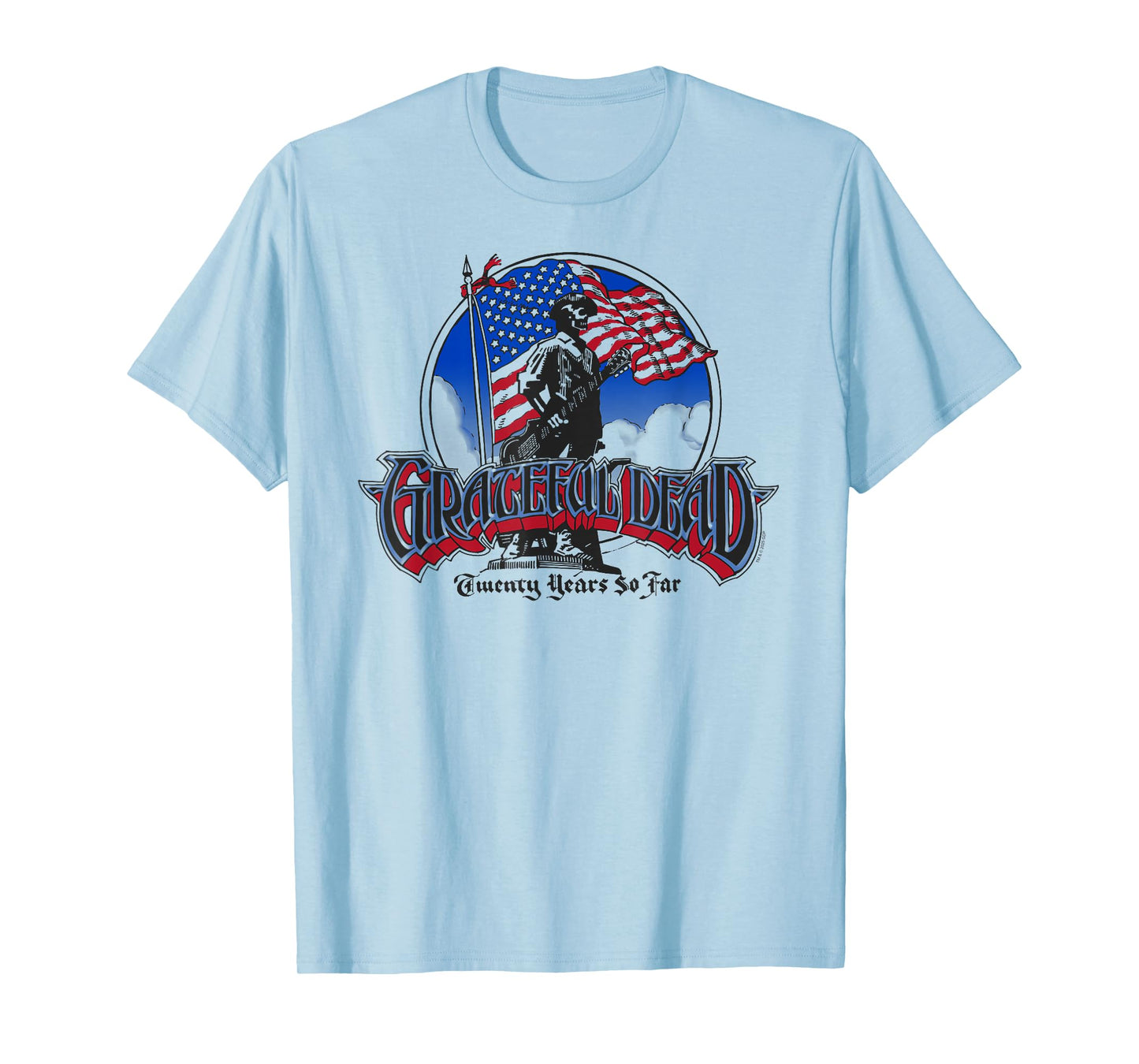 Grateful Dead Twenty Years So Far American Flag Vintage Band T-Shirt