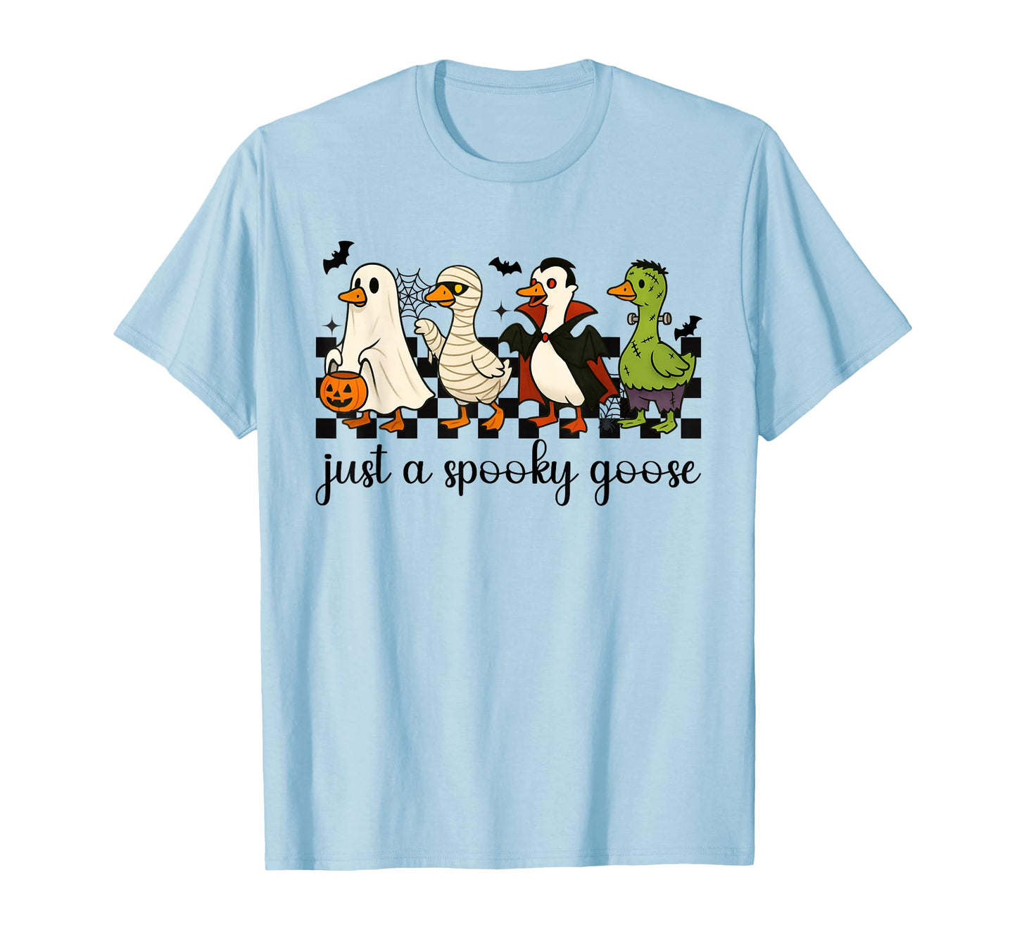 Just A Spooky Goose Halloween Silly Goose Funny Halloween T-Shirt