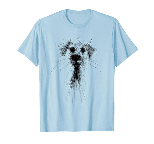 Dog Lover Abstract Scribble Art Cute Puppy Puppy T-Shirt