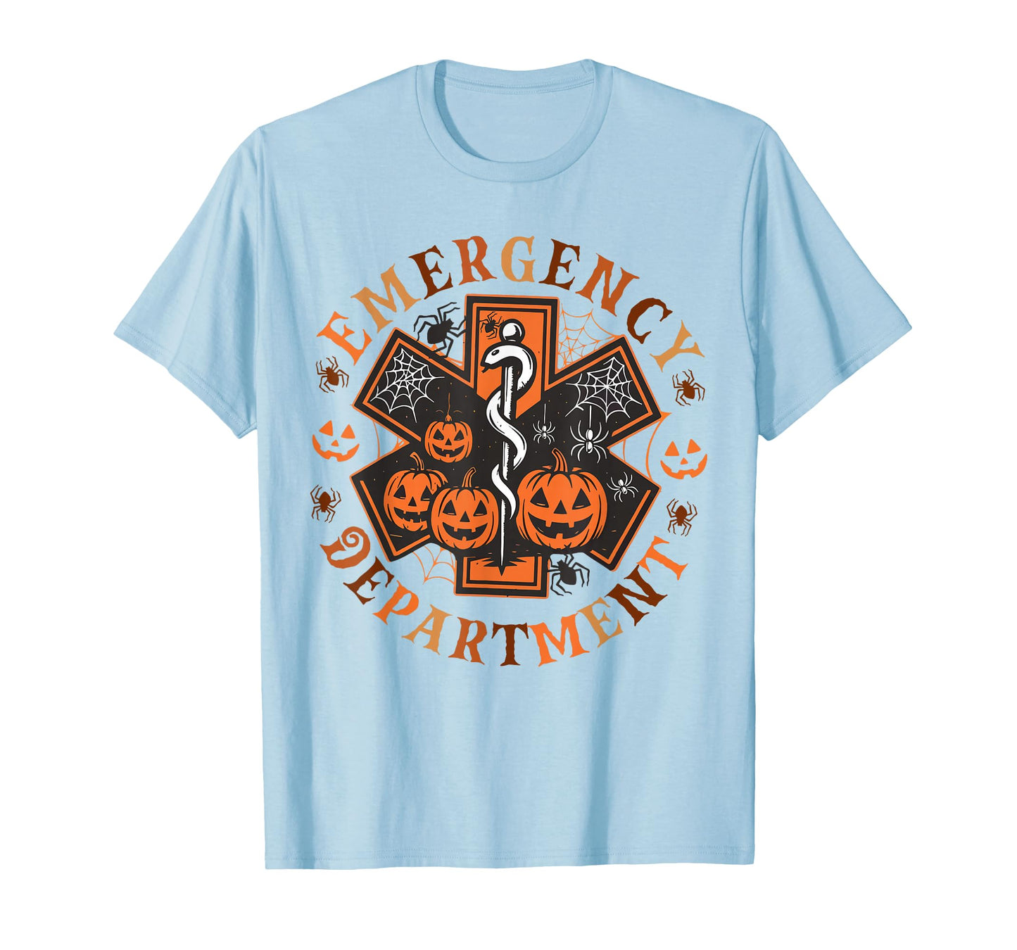 Retro Emergency Department Halloween ER Nurse Spooky Season T-Shirt
