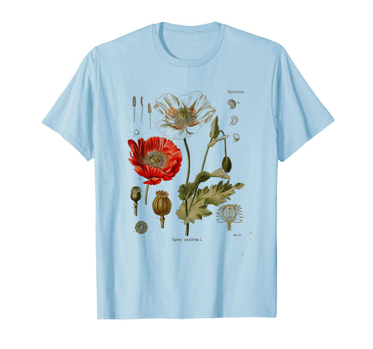 Vintage Botanical flower wild flower Garden Botany T-Shirt