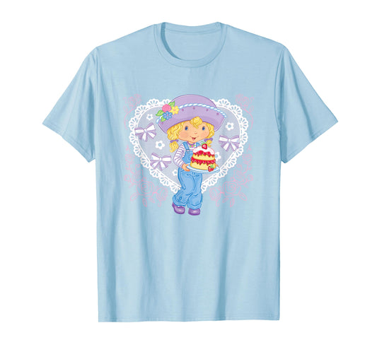 Strawberry Shortcake Cute Coquette Angelcake Big Chest Logo T-Shirt
