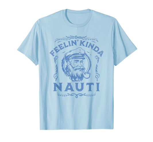 Yacht Rock Party Nauti Motor Boat Captain Love Motor Boating T-Shirt