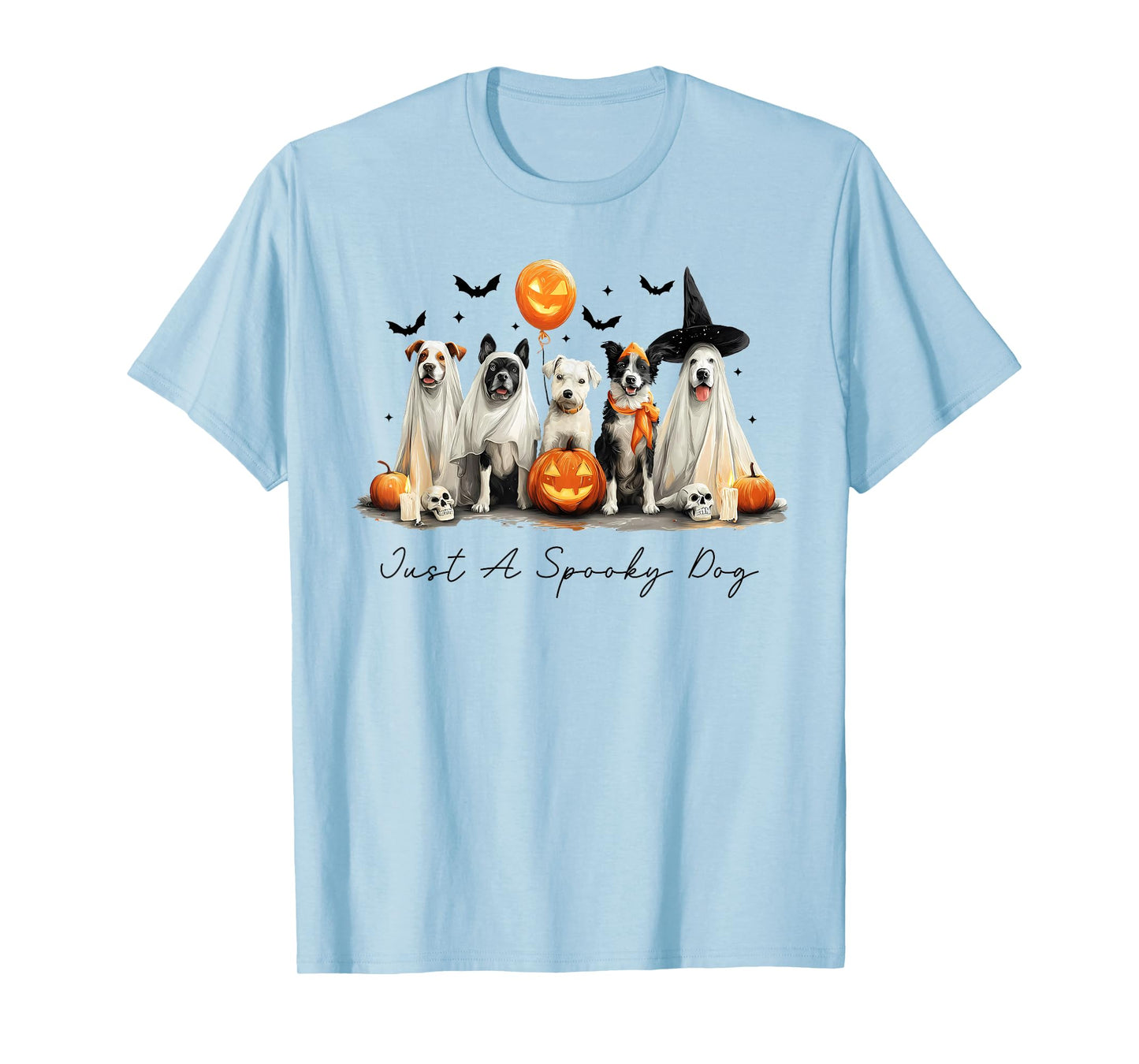 Just A Spooky Dog Halloween Dog Men Women T-Shirt