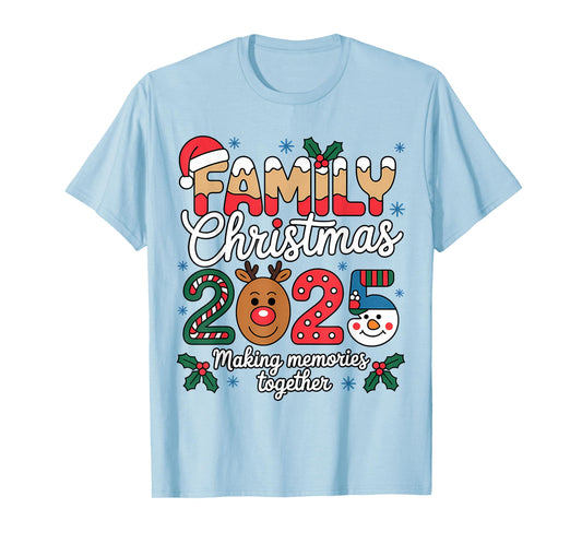 Family Christmas 2025 Matching Family Xmas Squad Santa T-Shirt
