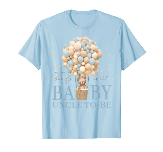 Uncle We Can Bearly Wait Baby Shower Bear Family Matching T-Shirt