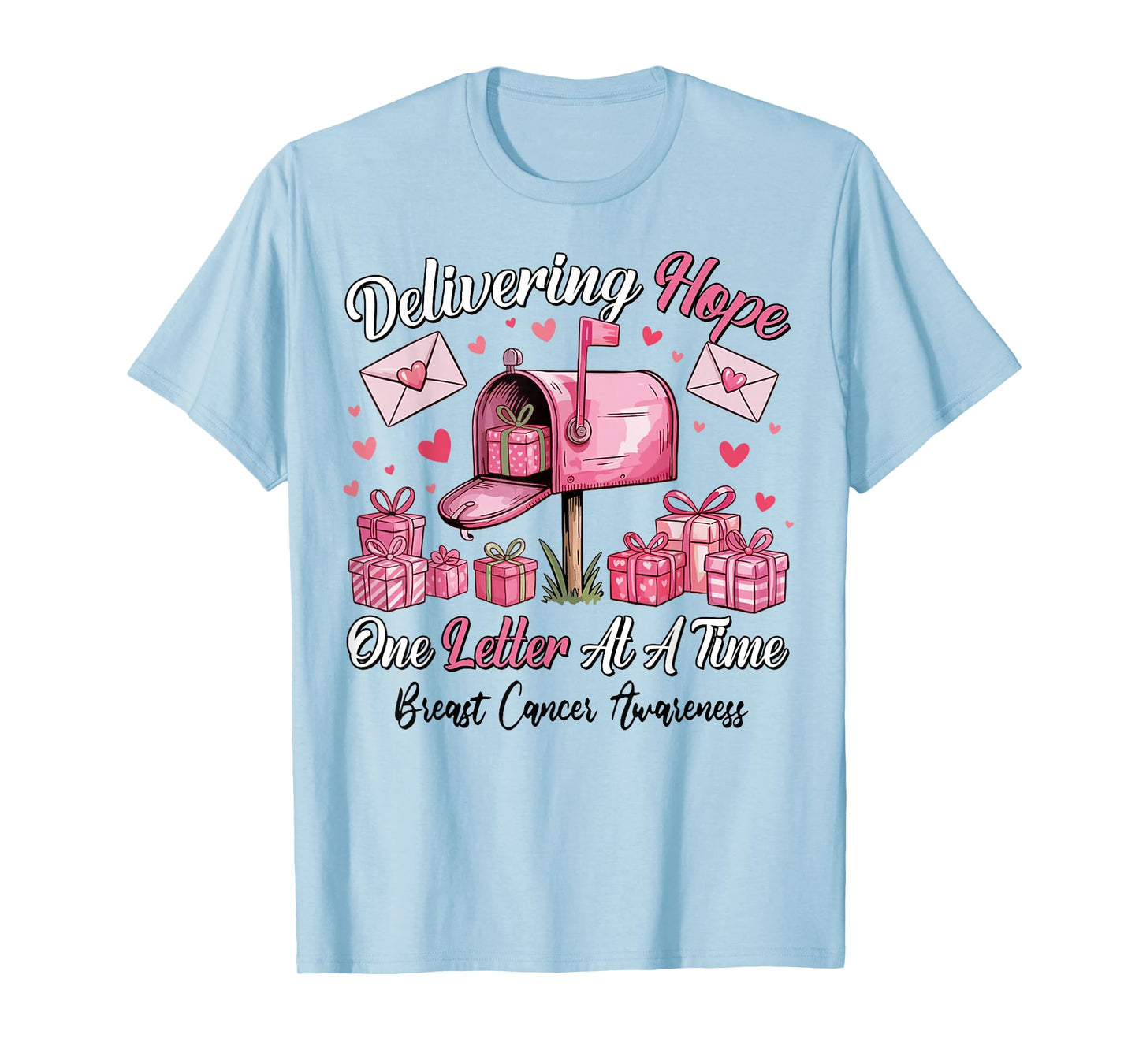 Postal Clerk Breast Cancer Awareness October We Wear Pink T-Shirt