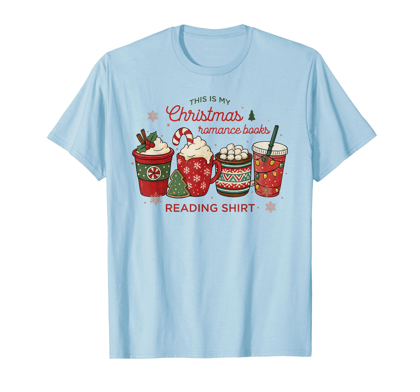 Christmas Read, Cozy Bookish Xmas Girl Reader Ugly Gift T-Shirt