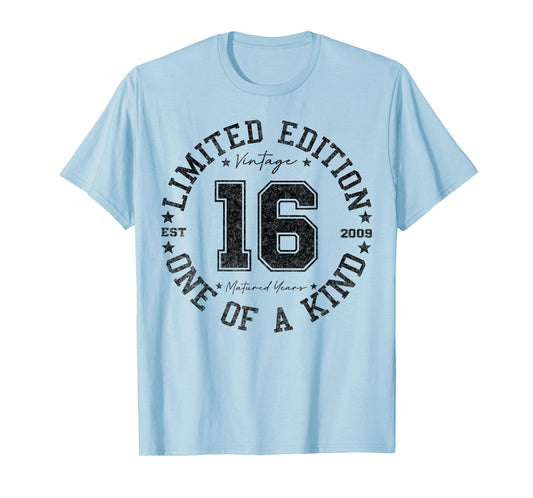 16 Year Old Gifts Vintage 2009 Limited Edition 16th Birthday T-Shirt