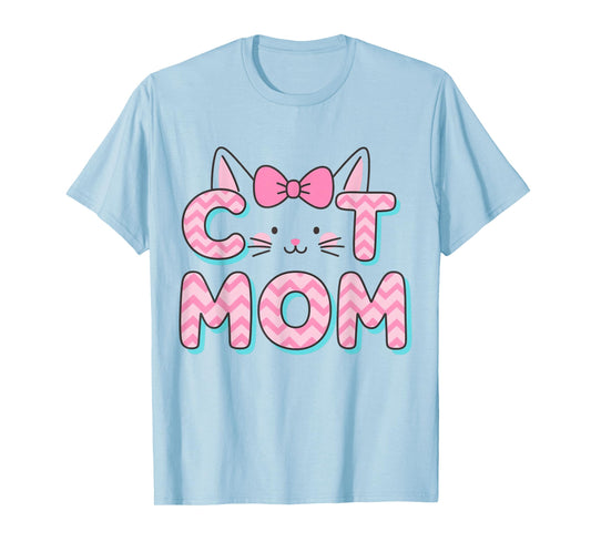 Women Cat Mom Cat Lover Cute Mother's Day Mama I Love My Cat T-Shirt