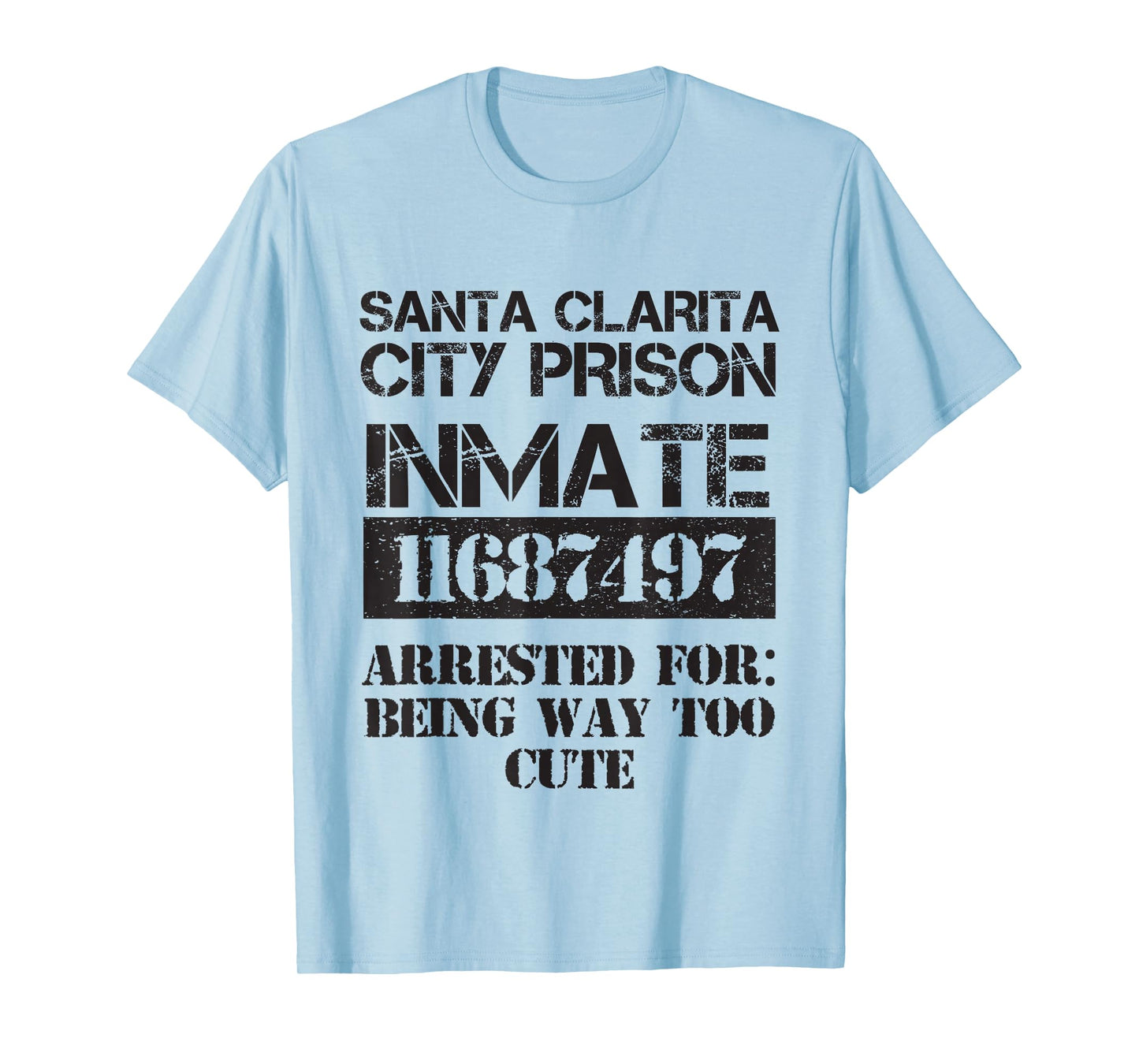 Funny Halloween Santa Clarita City Prisoner Costume T-Shirt