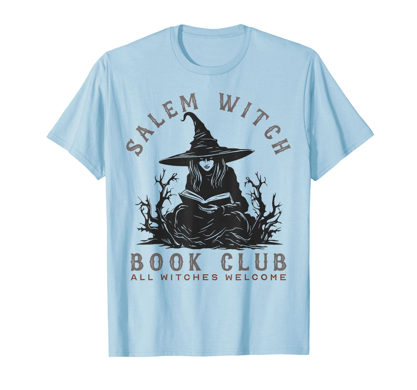 Salem Witch Book Club All Witches Welcome Spooky Halloween T-Shirt