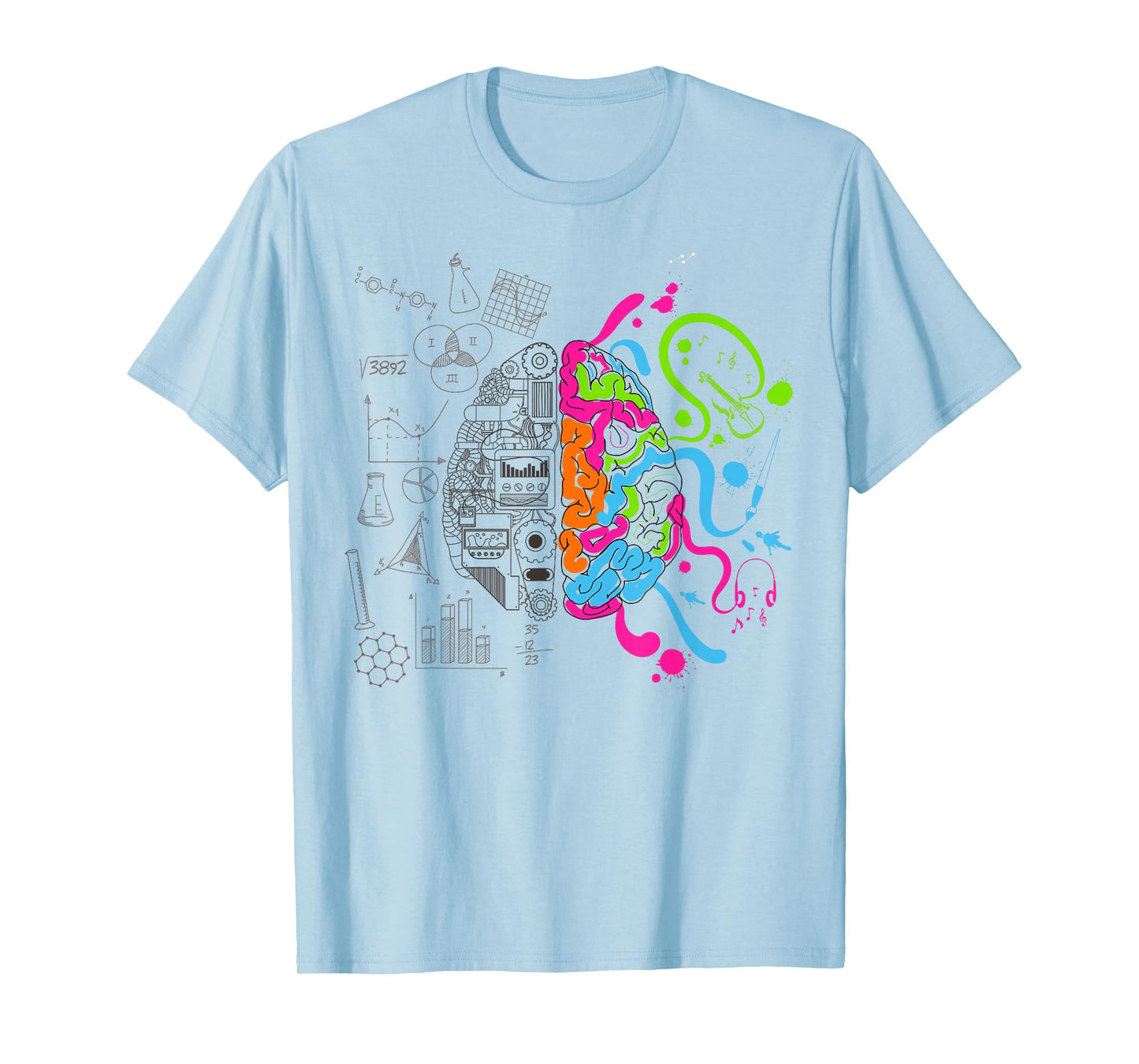 BRAIN POWER T-Shirt Knowledge Intelligence Smart Shirt T-Shirt