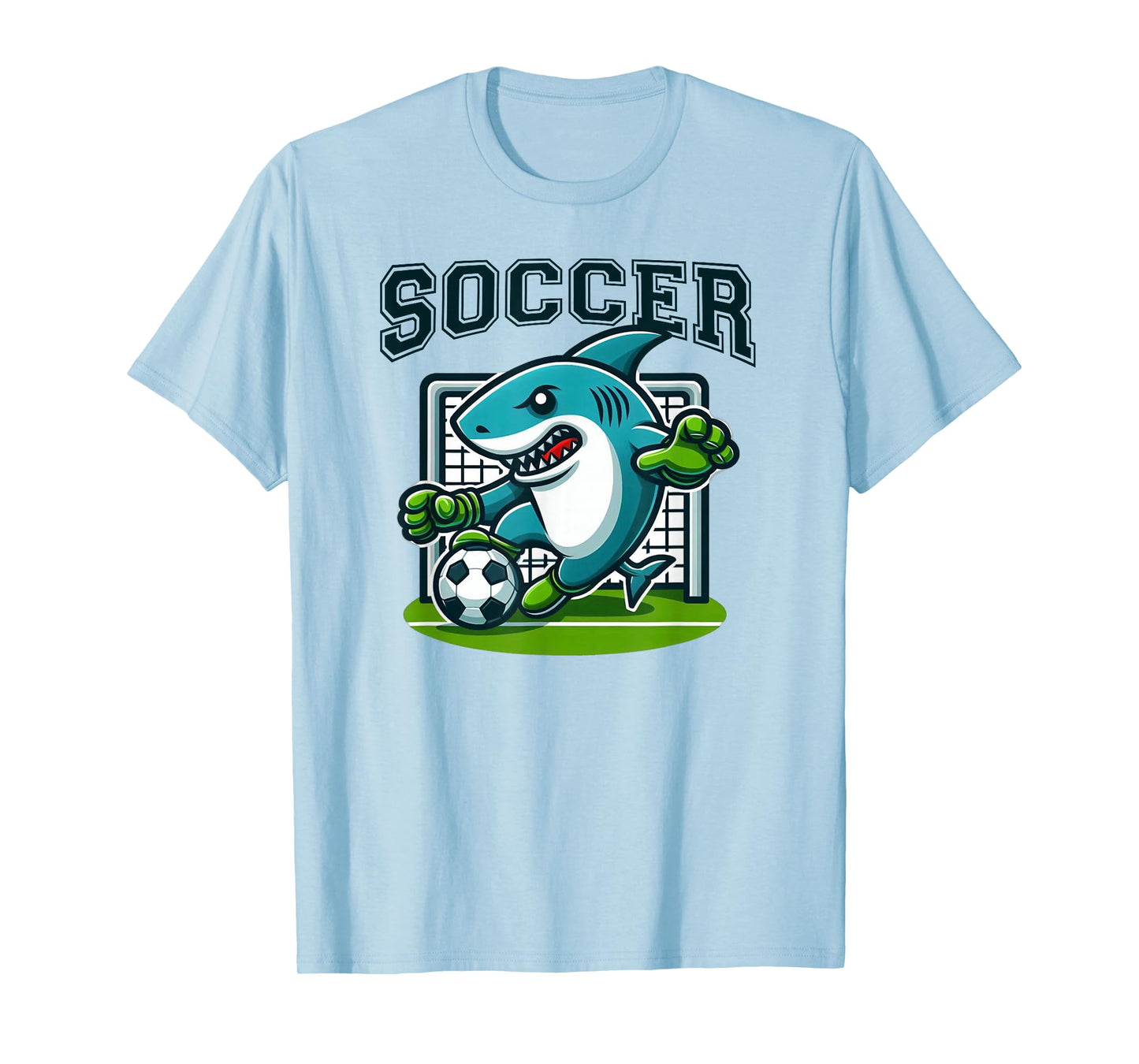 Soccer Shark Playing Soccer T-Shirt