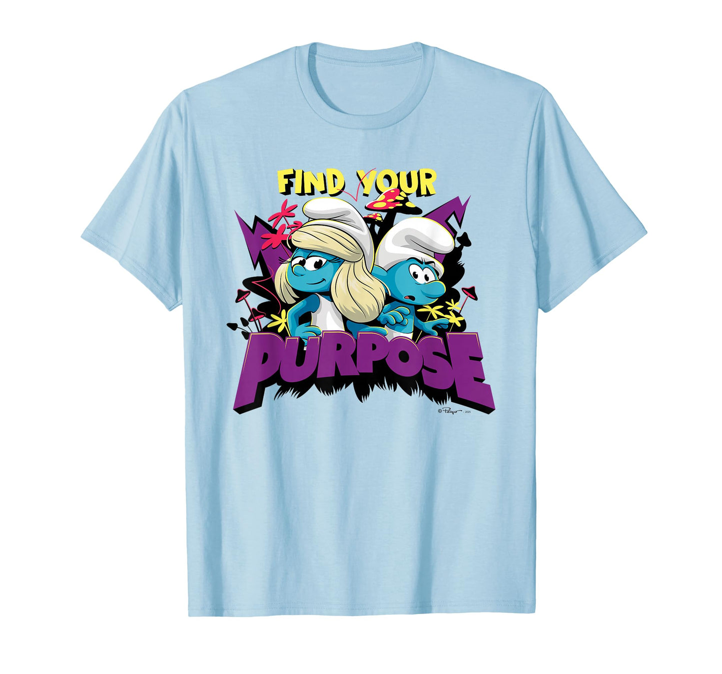 The Smurfs Movie Find Your Purpose Smurfette T-Shirt