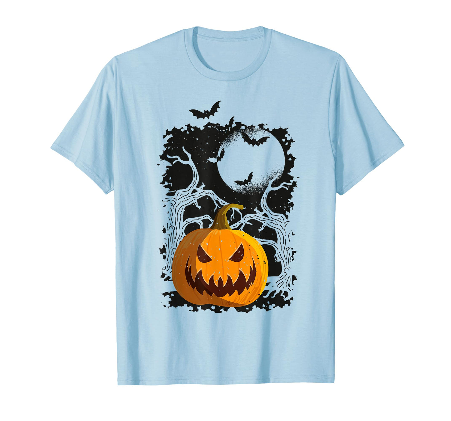 Halloween Costume Pumpkin Bats Forest Trick Or Treat T-Shirt
