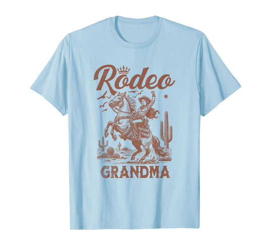 Mother's Day Rodeo Grandma Western Cowboy Family Matching T-Shirt