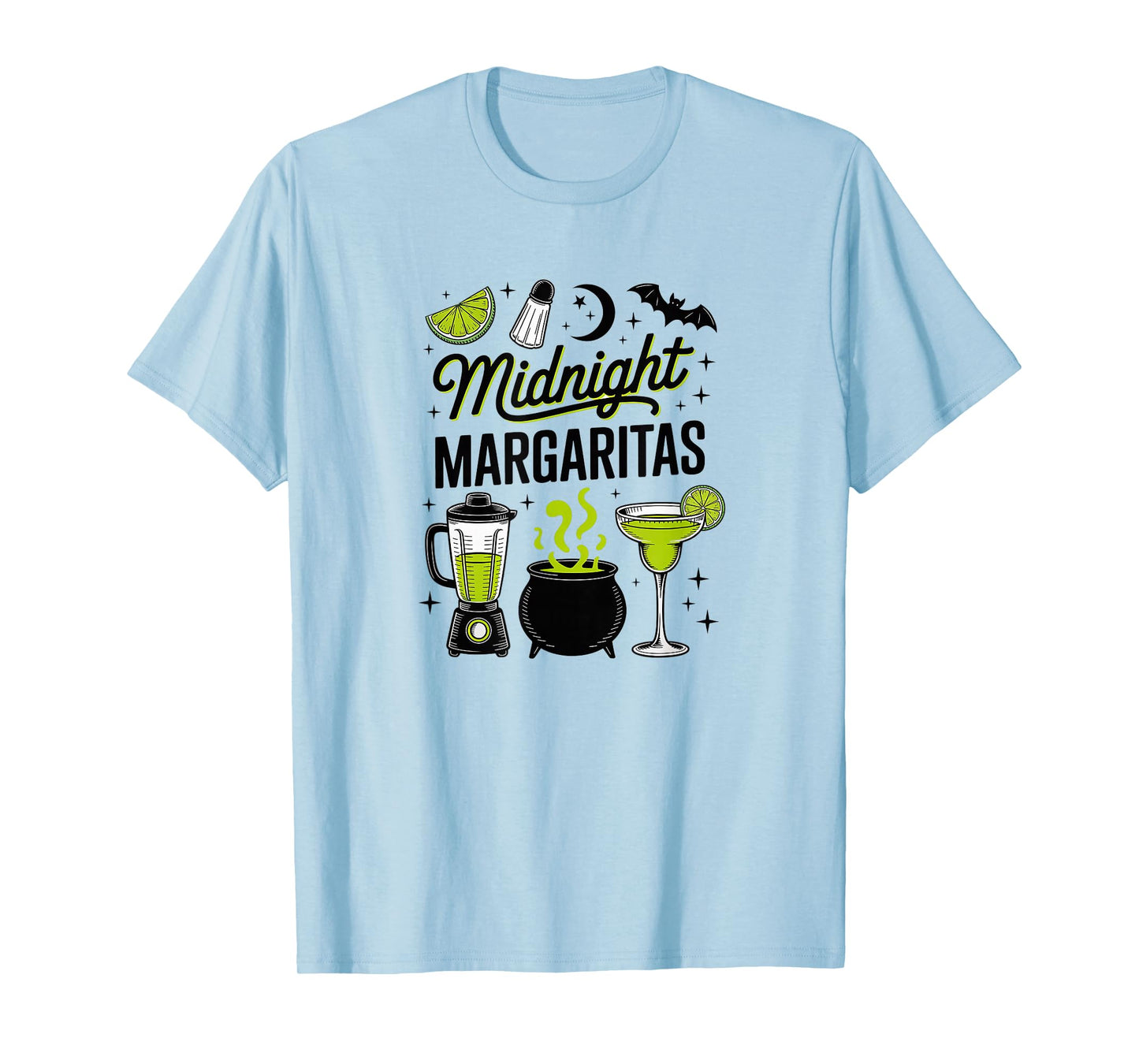 Midnight Margaritas Halloween Cocktail Lime and The Coconut T-Shirt