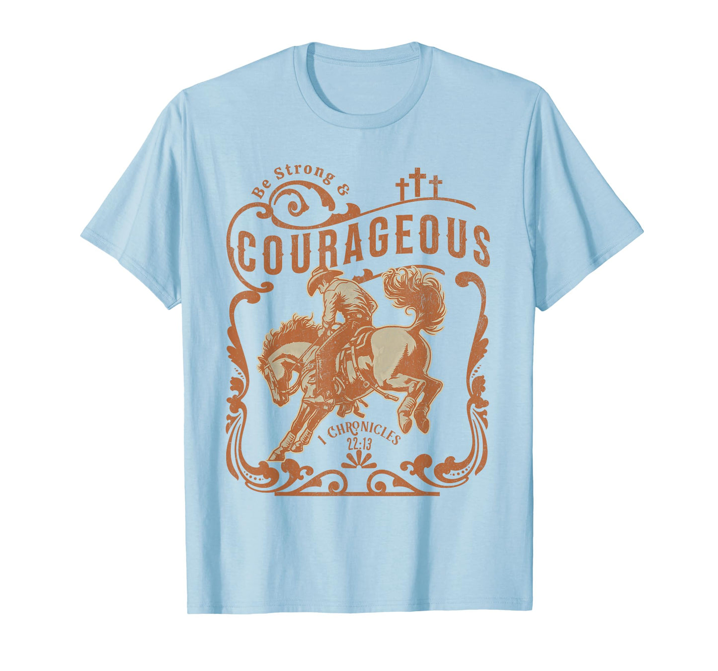 Cowboy Bible Scripture Verse Western Jesus For Mens Faith T-Shirt