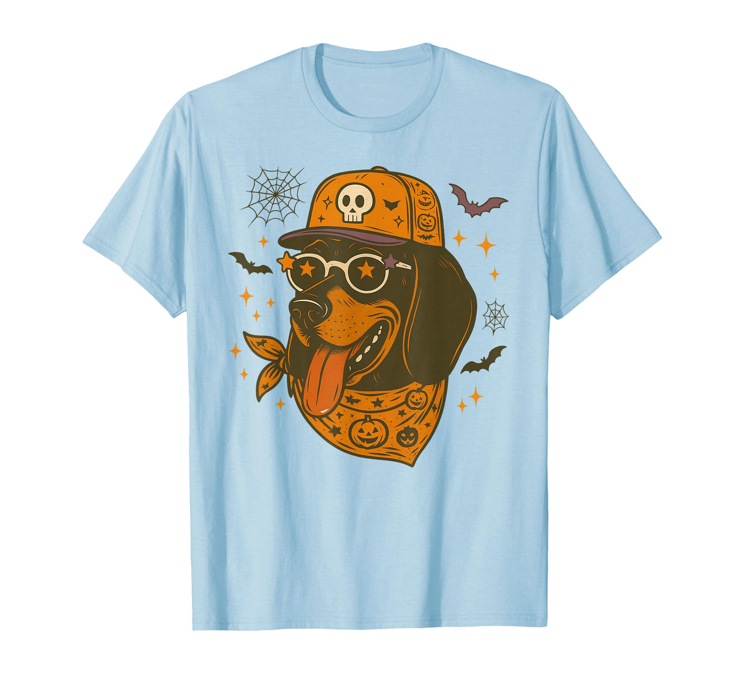 Coonhound Lover Dog Mom Halloween Vibes Spooky Season T-Shirt