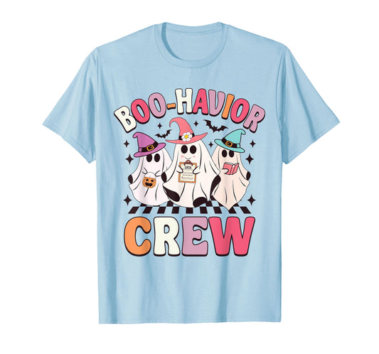 Retro Boo-Havior Crew Behavior Analyst Halloween ABA RBT T-Shirt
