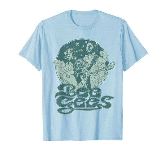 Official Bee Gees Blue Groove T-Shirt