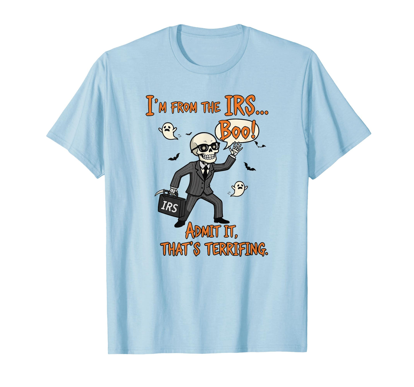 Boo-Halloween, Tax Office, Boo-IRS Agent Costume, Halloween T-Shirt