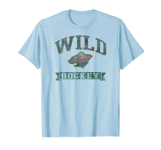 Minnesota Wild Vintage Hockey Gray Officially Licensed T-Shirt