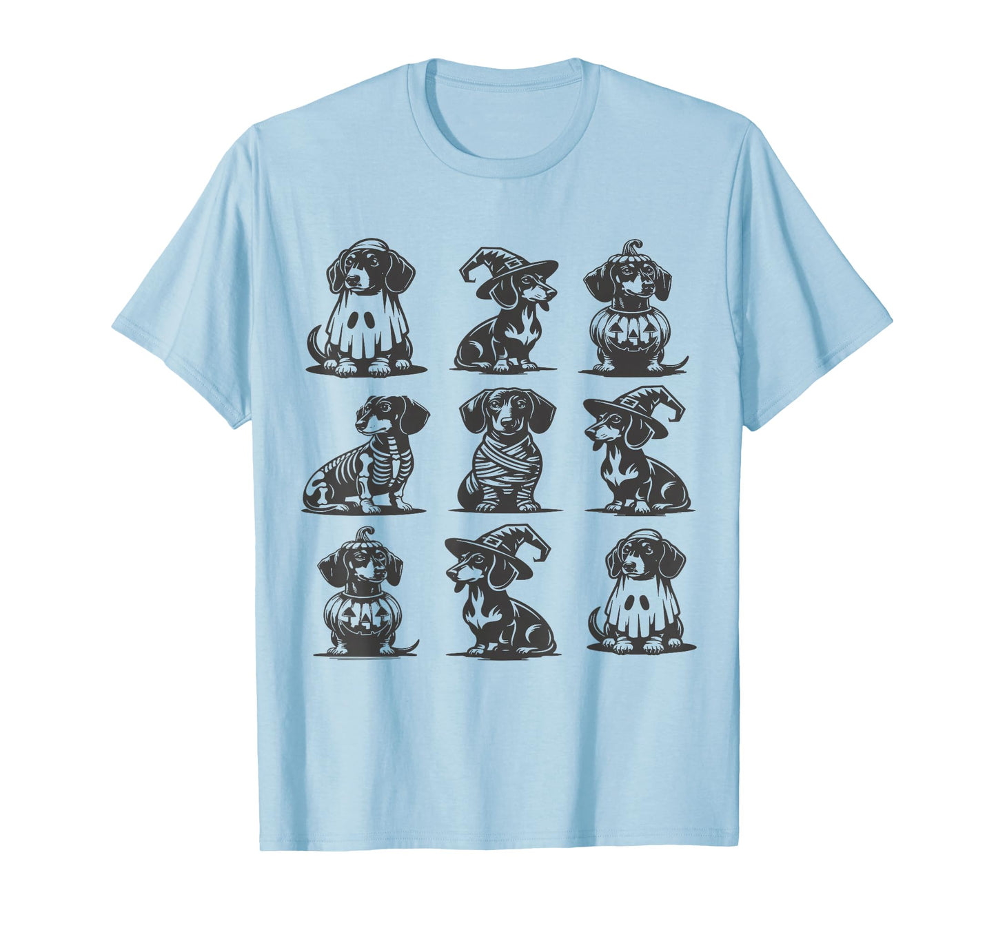 Funny Wiener Dachshund Dog Doxie Mom Fall Halloween Women T-Shirt