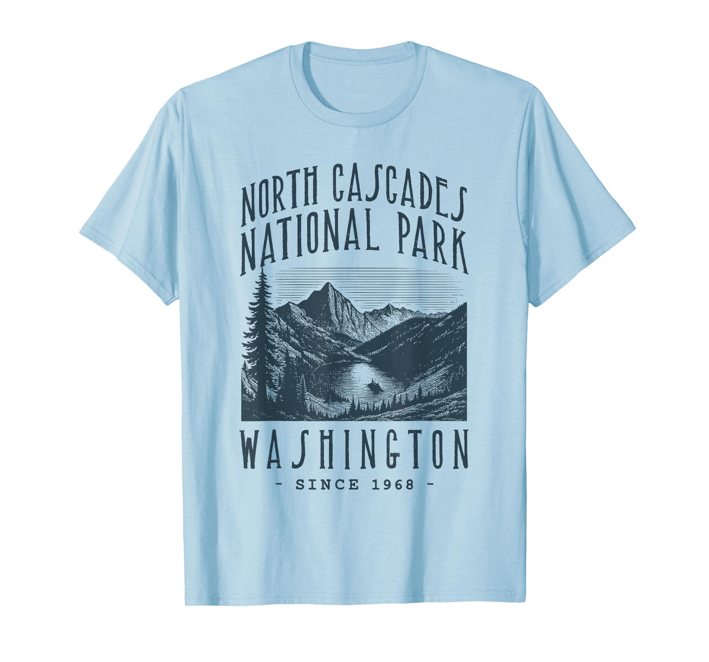 NORTH CASCADES NATIONAL PARK, WASHINGTON. CAMPING, HIKER T-Shirt