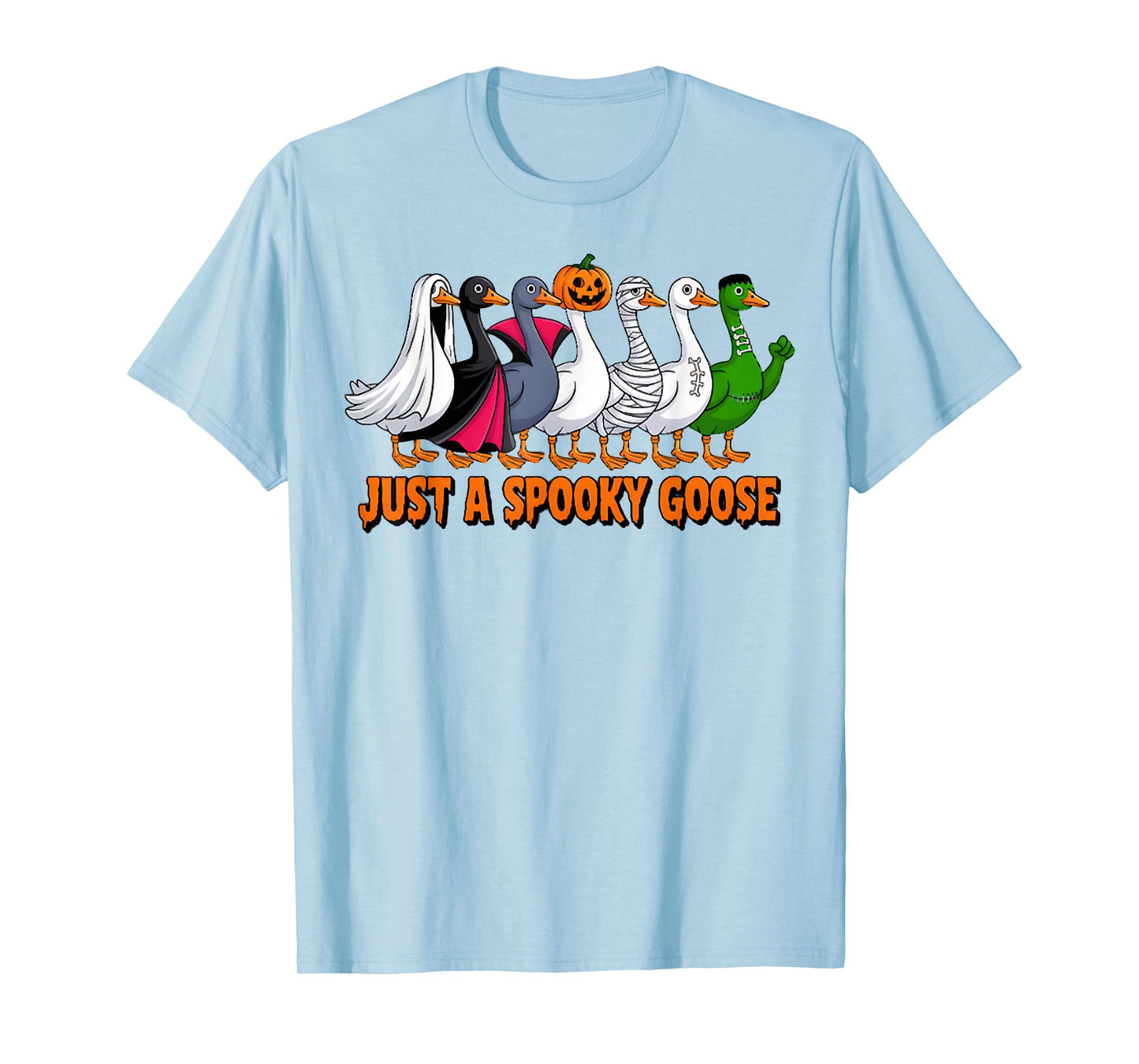 Just A Spooky Goose Funny Halloween Costume T-Shirt