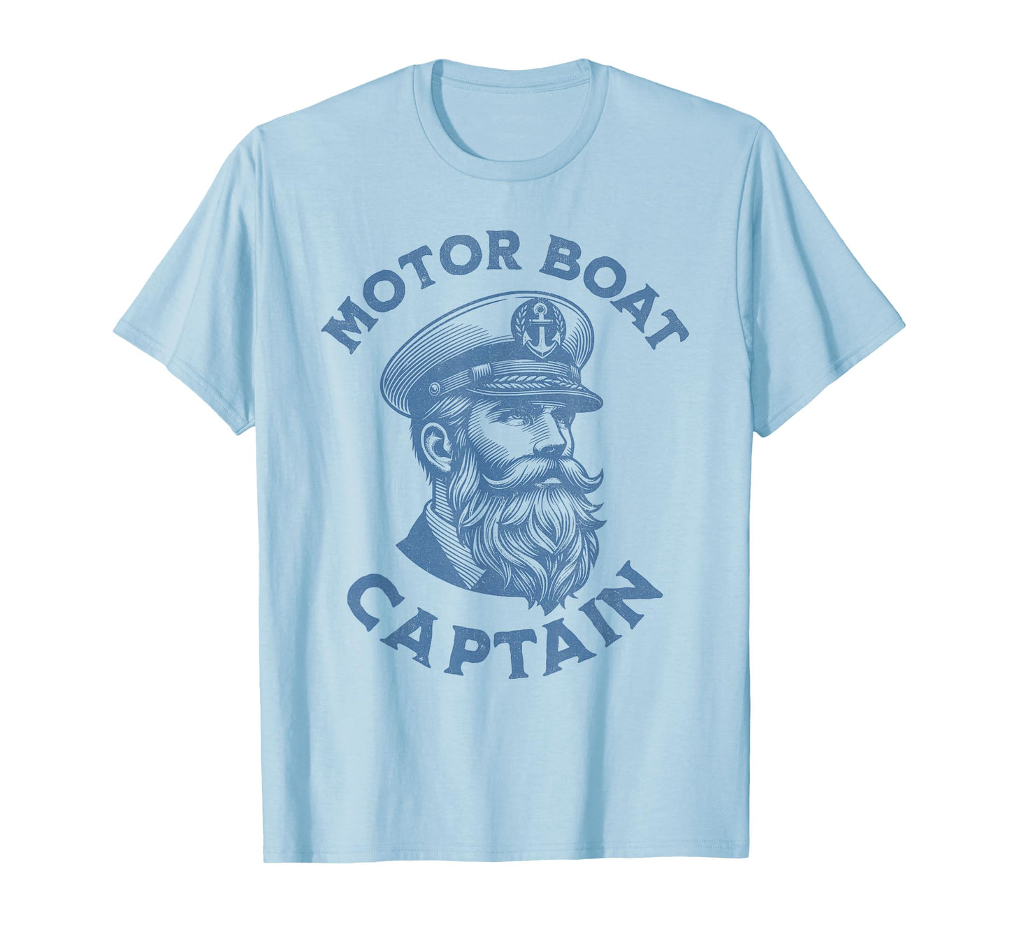 Motor Boat Captain Funny Nautical Vintage T-Shirt