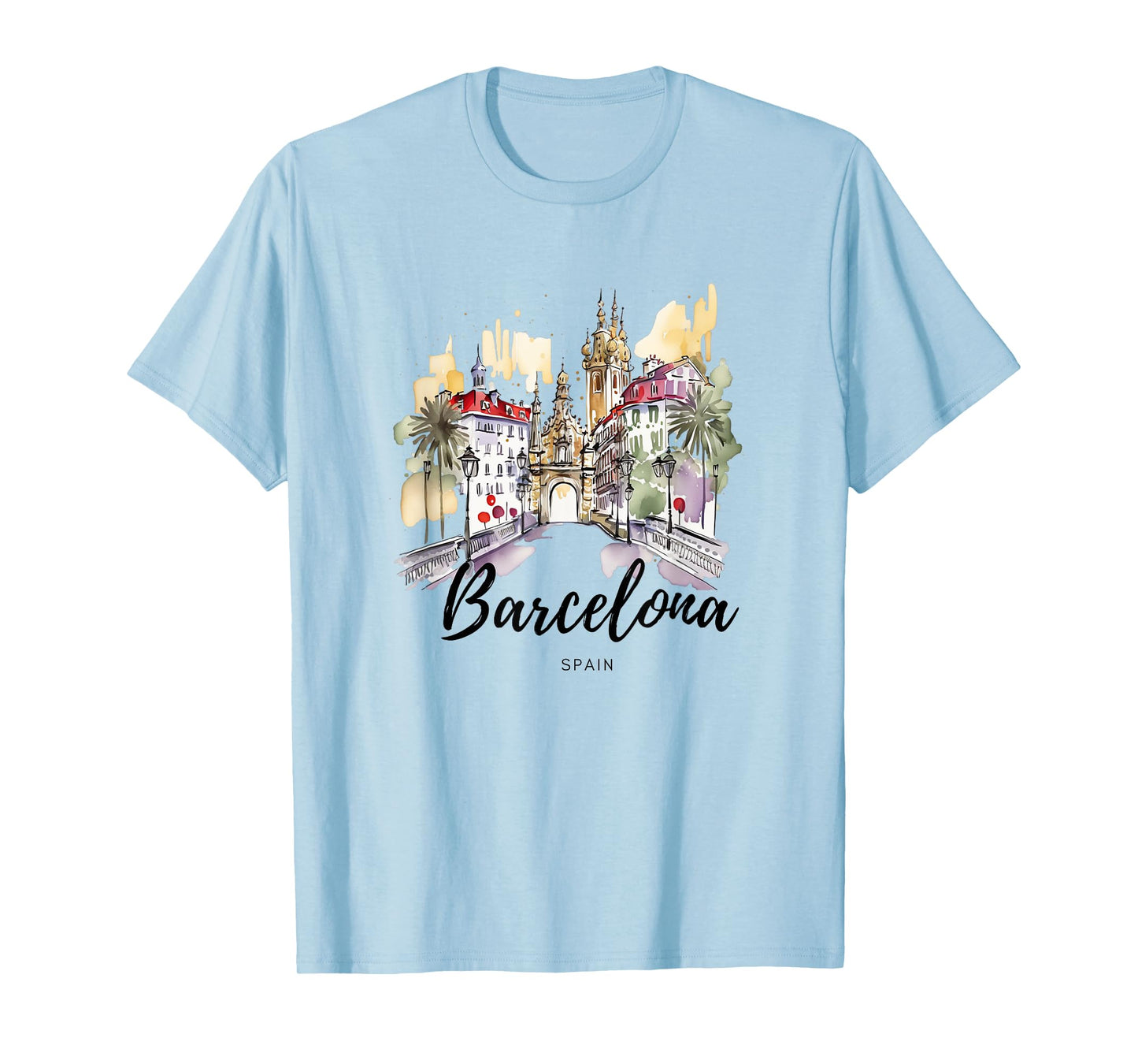 Vintage Spain Barcelona City Espana Souvenir Spain T-Shirt