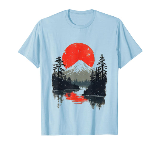 Vintage Japan Landscape With A Lake T-Shirt