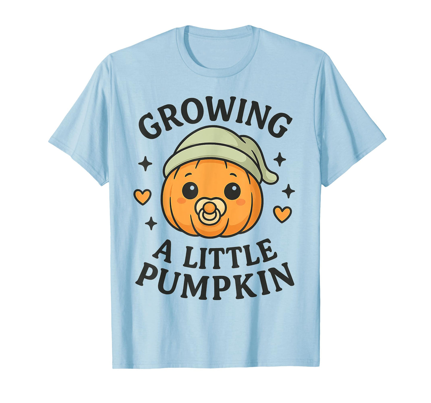Growing A Little Pumpkin Fall Pregnancy Announcement Reveal T-Shirt