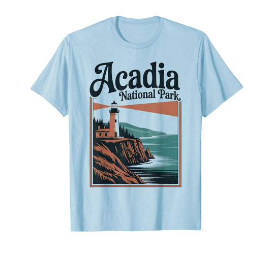 Acadia National Park Retro Outdoor Hiking US National Park T-Shirt