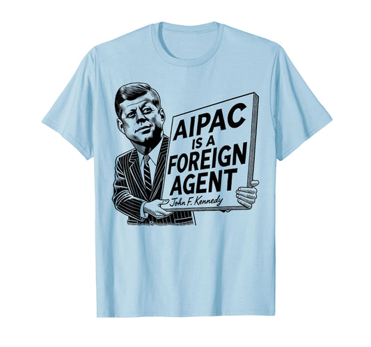 AIPAC is a Foreign Agent, America Trump 2024 T-Shirt