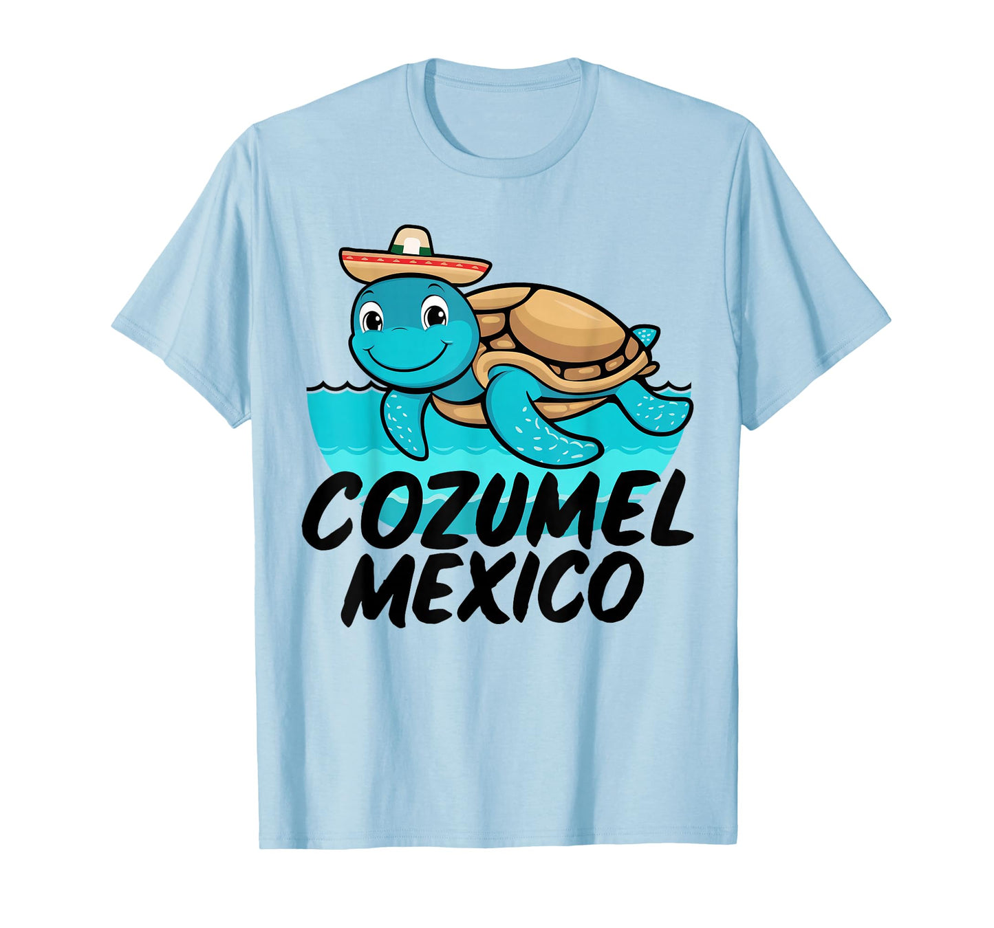 Cozumel Mexico Sea Turtle Colorful Boys Girls Toddler T-Shirt