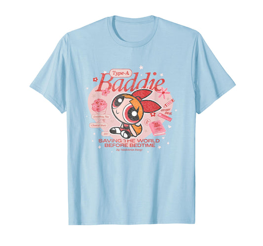 The Powerpuff Girls Blossom Type-A Baddie Distressed T-Shirt