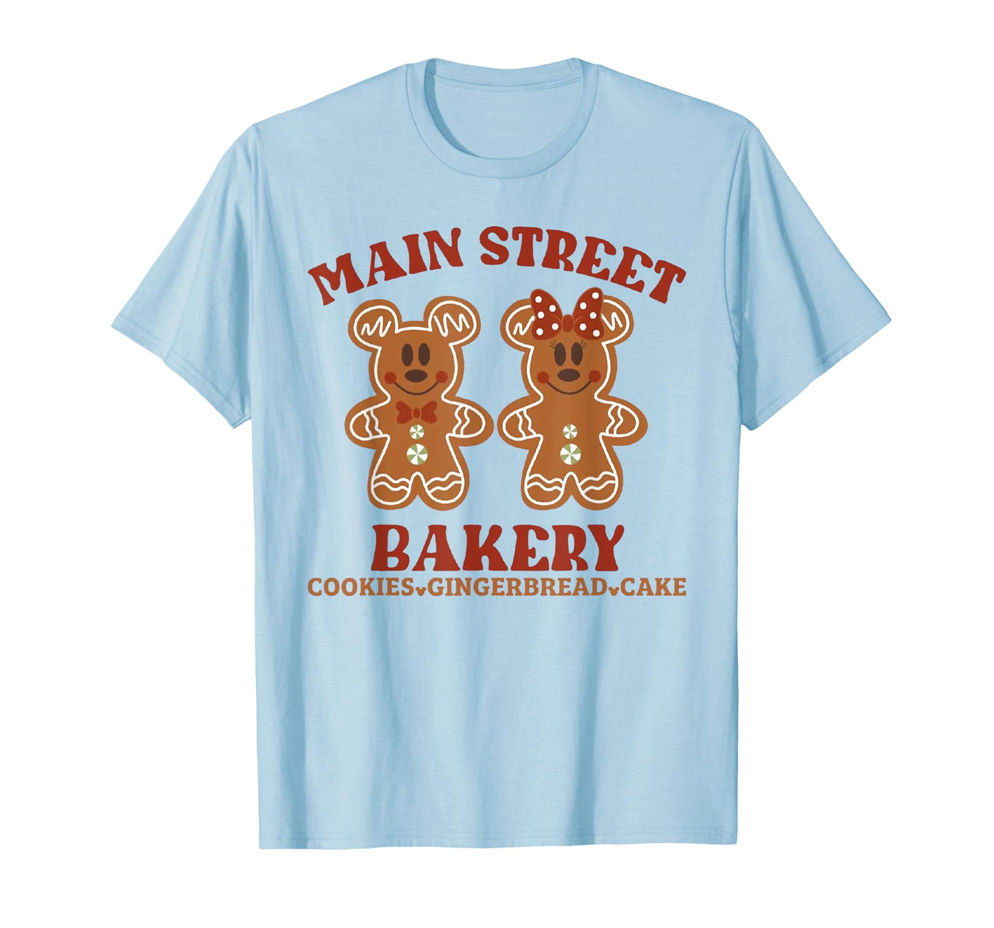 Main Street Bakery Cookies Gingerbread Cake Christmas T-Shirt