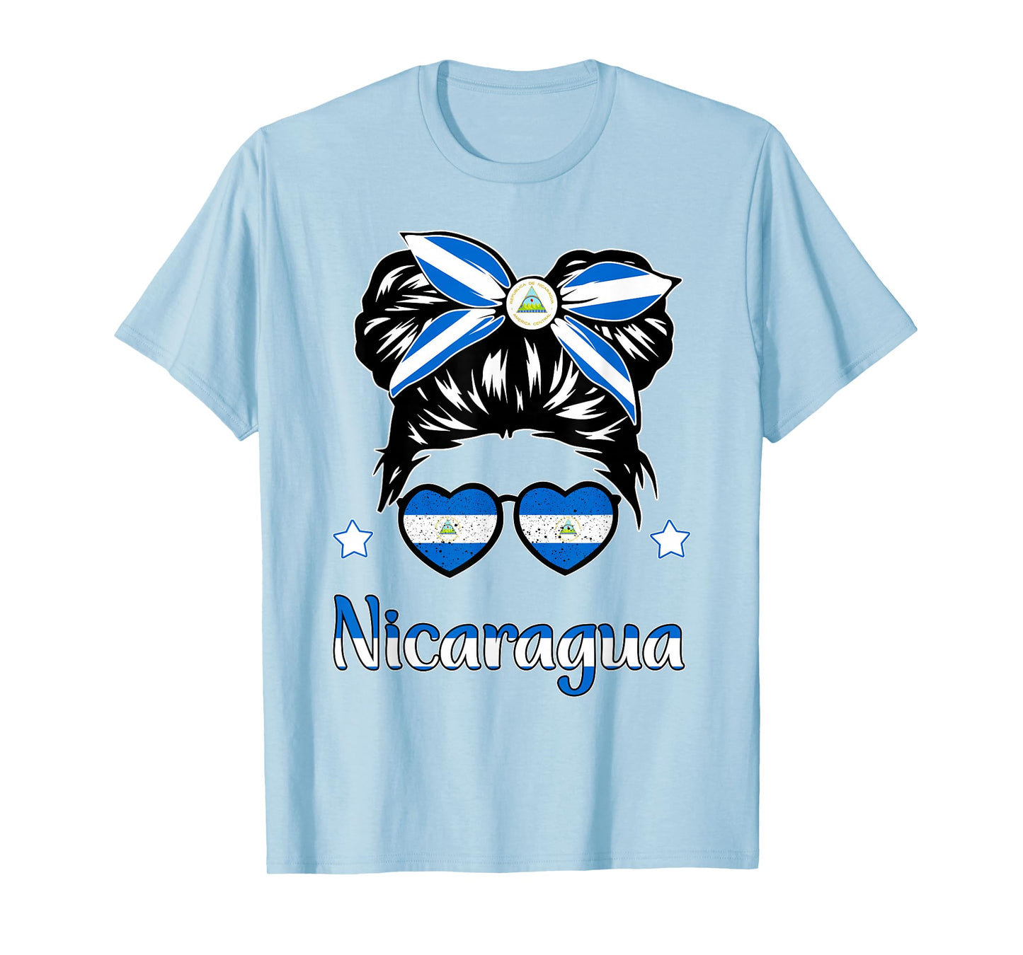 Toddler Girls Nicaragua Flag Nicaraguan Hispanic Heritage T-Shirt